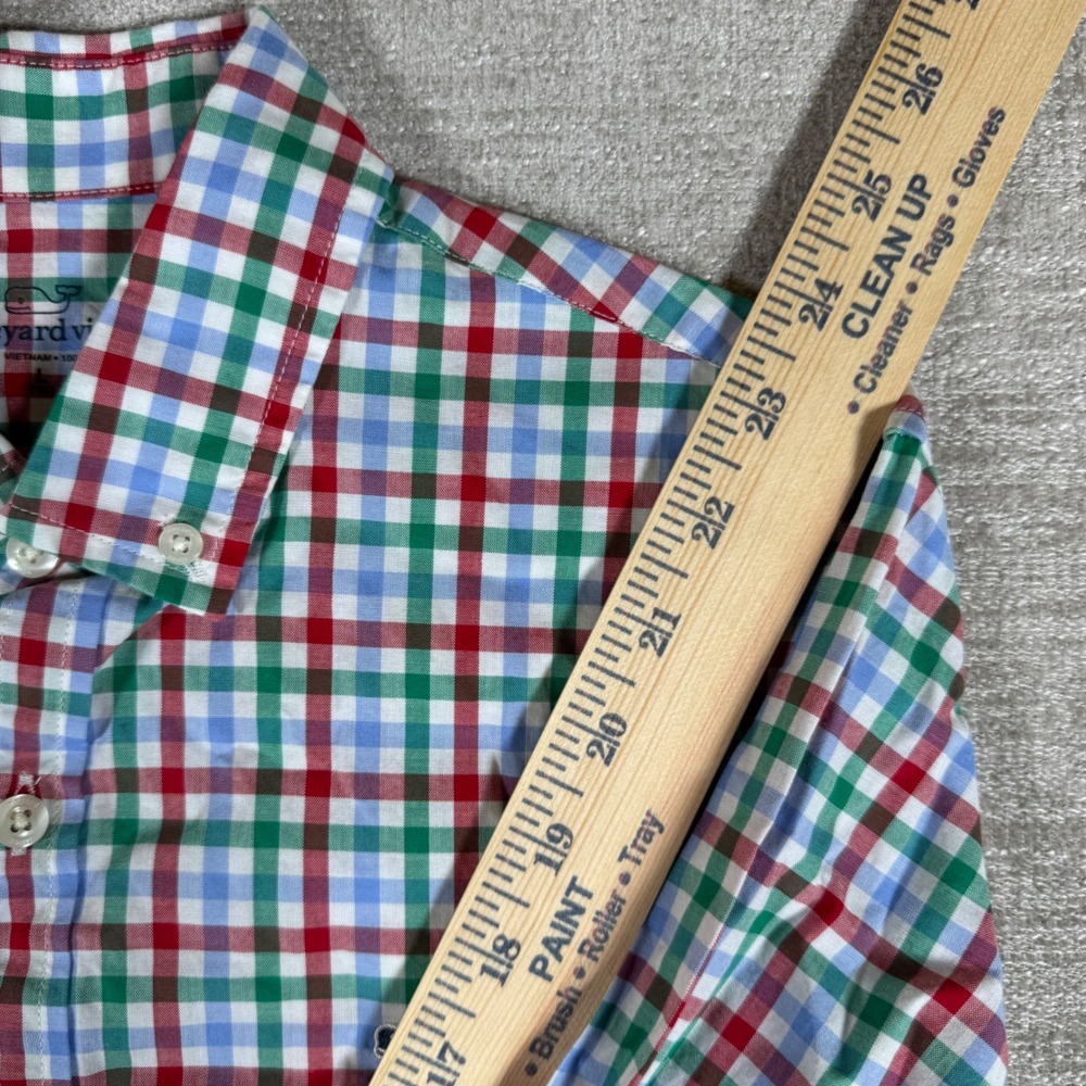 NEW 3 PACK Vineyard Vines Button Up L/S Boys L Multicolor Gingham Plaid Stretch - Picture 15 of 16